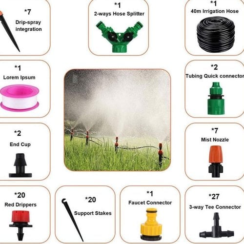 🔥Fog-cooled semi-automatic irrigation system
