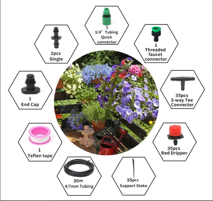 🔥Fog-cooled semi-automatic irrigation system
