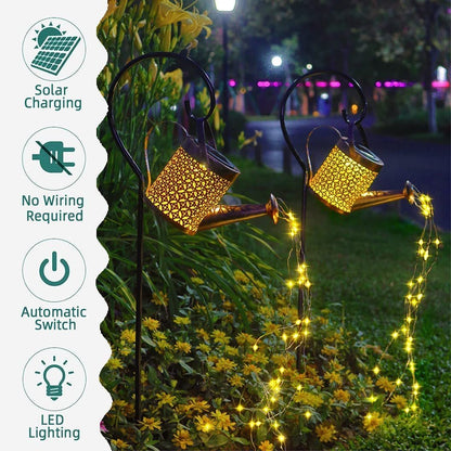 🔥LAST DAY 48% OFF 🔥 💦Solar Waterfall Lights💐