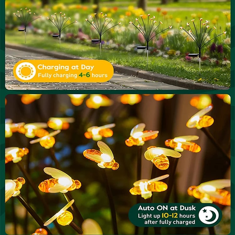 🔥LAST DAY 49% OFF🔥Solar Powered Firefly Garden Light BUY 2 FREE SHIPPING