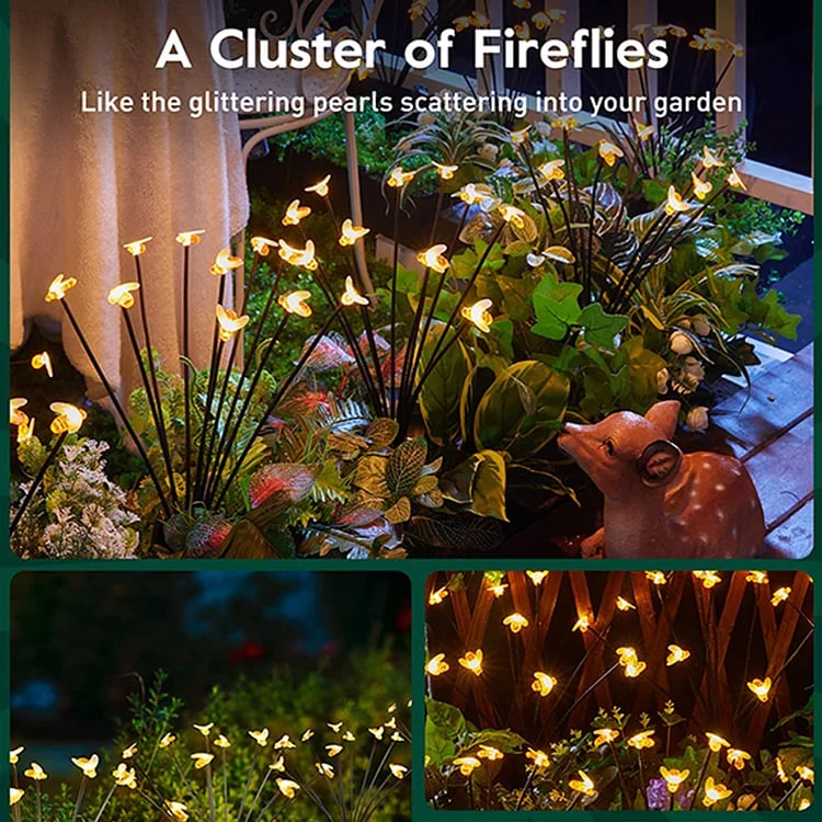 🔥LAST DAY 49% OFF🔥Solar Powered Firefly Garden Light BUY 2 FREE SHIPPING